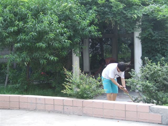 市二高开展校园卫生大检查活动