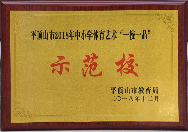 2018年平顶山市中小学体育艺术“一校一品”示范校