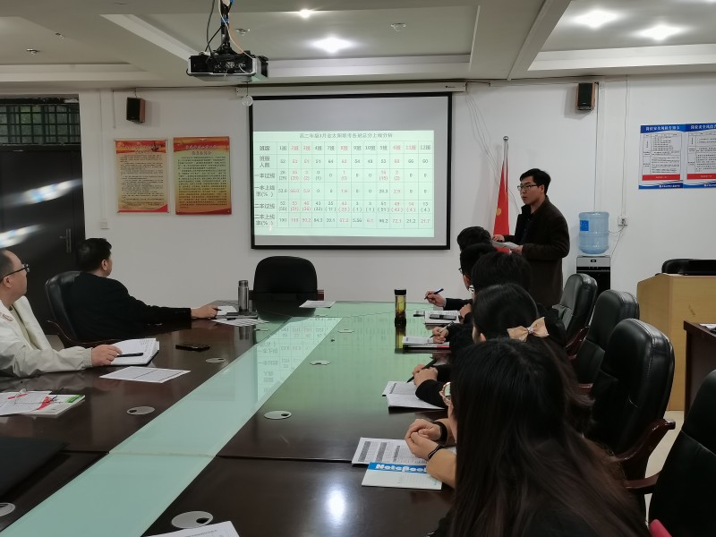 披荆斩棘   再创辉煌——市二高高二年级召开成绩分析会