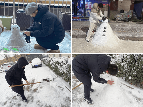 冬雪映美景，欢乐堆雪人 ——平顶山市二高开展春节综合实践活动之“欢乐堆雪人”